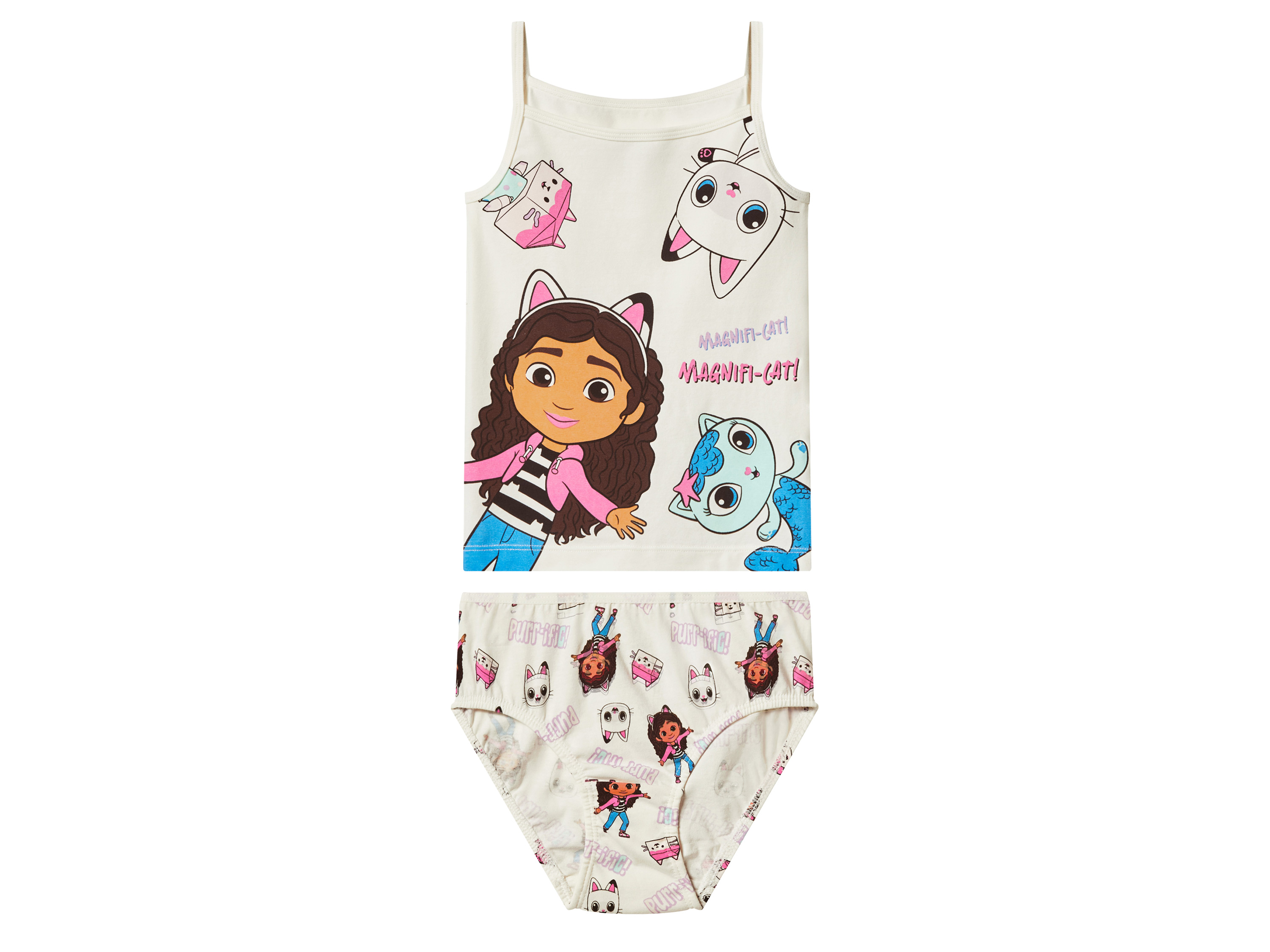 Dívčí souprava spodního prádla, 2dílná (bílá, 122/128)