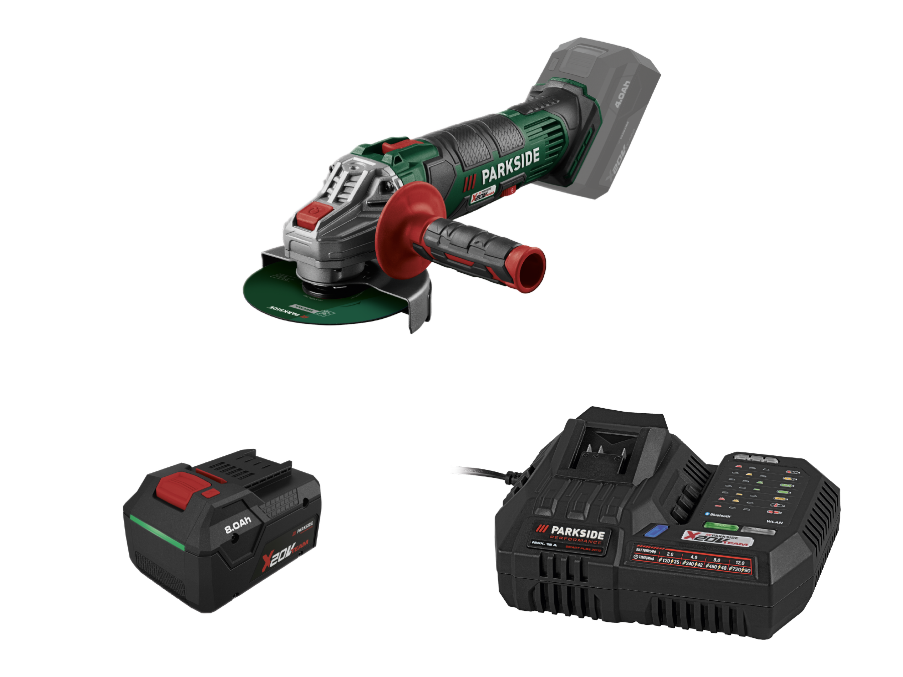 Parkside Performance® Smart nabíječka 20 V / 12 A Plgs 2012 A1