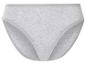 Šedé bavlněné kalhotky s hladkým lemem.