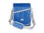 Modrá crossbody taška Crivit s malou kapsou.