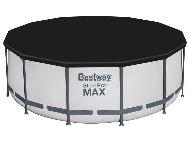  Zobrazit na celou obrazovku Bestway Bazén Steel ProMAX™ Frame s filtračním zařízením a schůdky, Ø 3,96 x 1,22 m - Obrázek 2