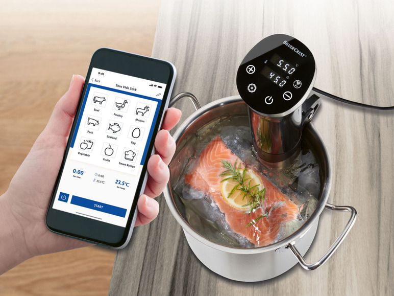  Zobrazit na celou obrazovku SILVERCREST® KITCHEN TOOLS Vařič Sous Vide Stick Smart SSVSS 1200 A1 - Obrázek 2