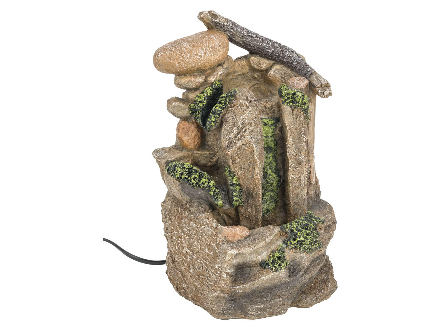 Livarno home Pokojová fontána na zvlhčování vzduchu s LED (kameny)