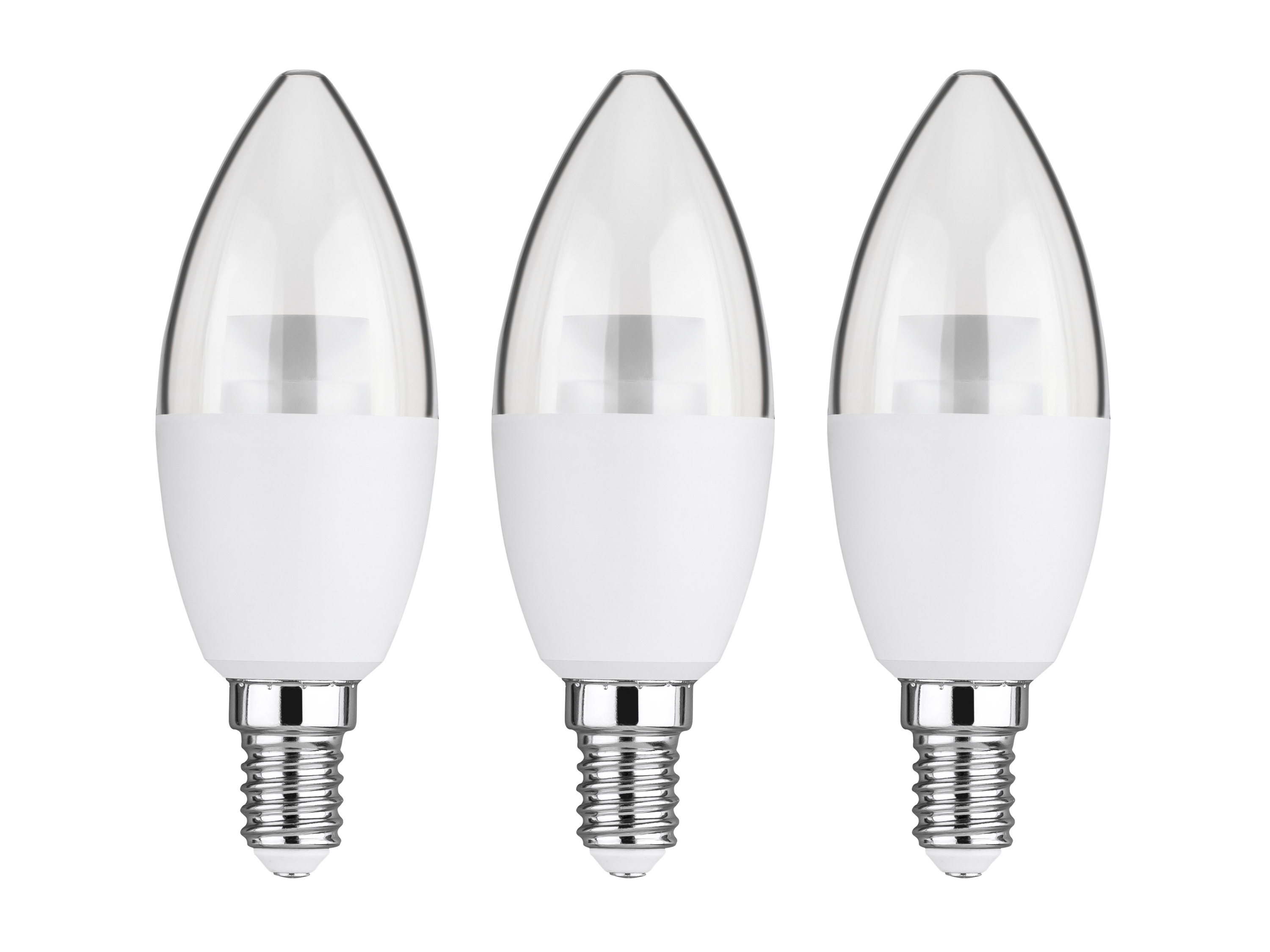 Livarno® LED žárovka, E14/E27 (4,9W svíčka E14, 3 kusy)