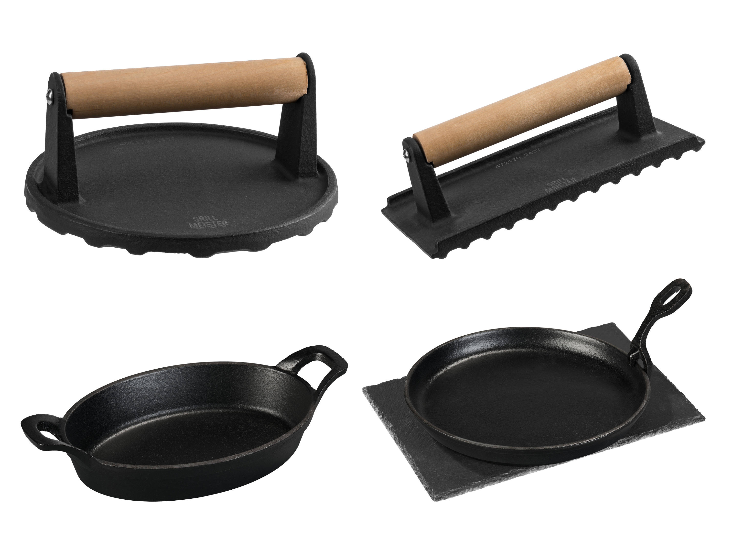 Lis na steaky a litinové pánve Grillmeister.