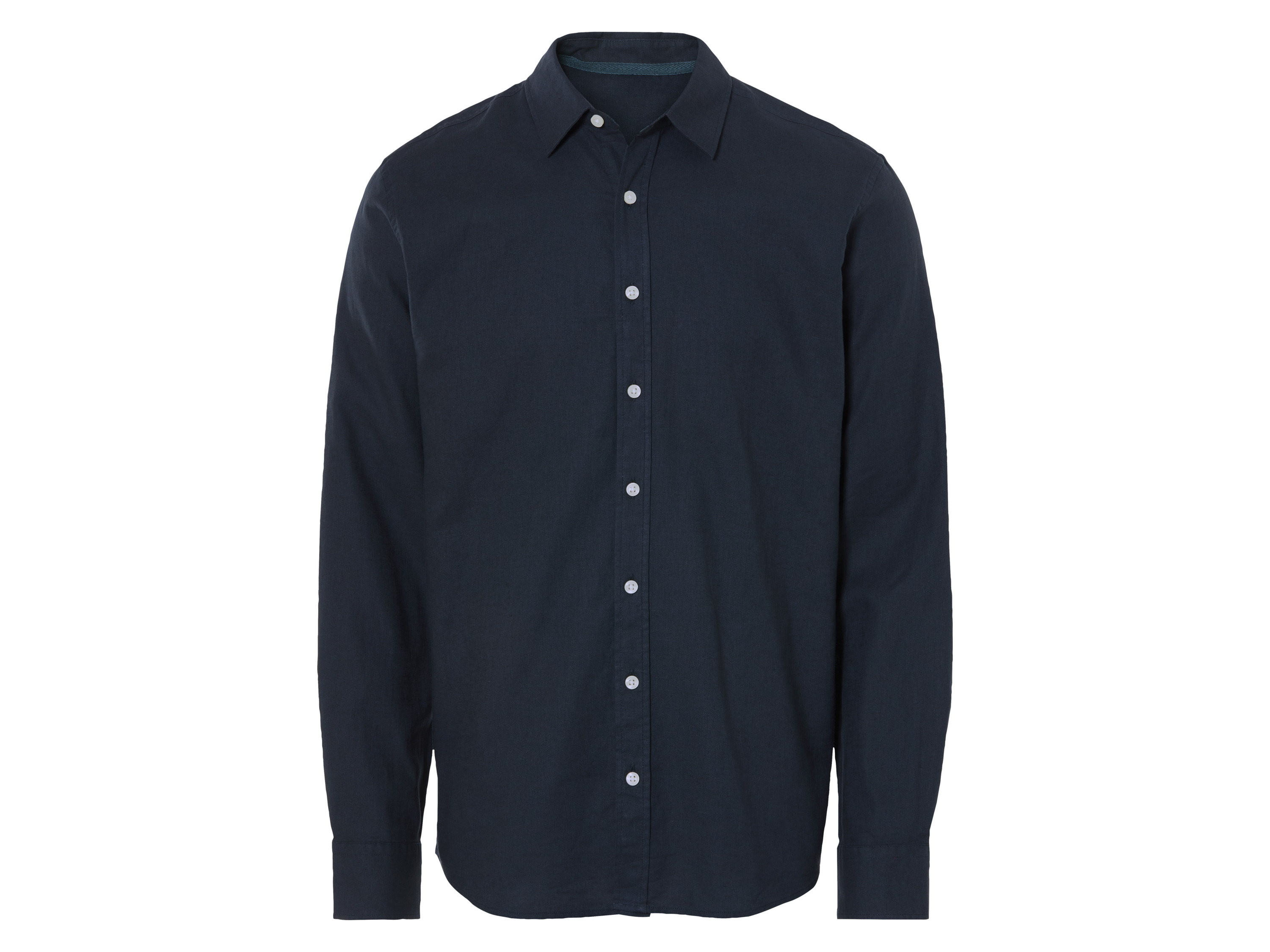 Livergy® Pánská lněná košile (navy modrá, L (41/42))