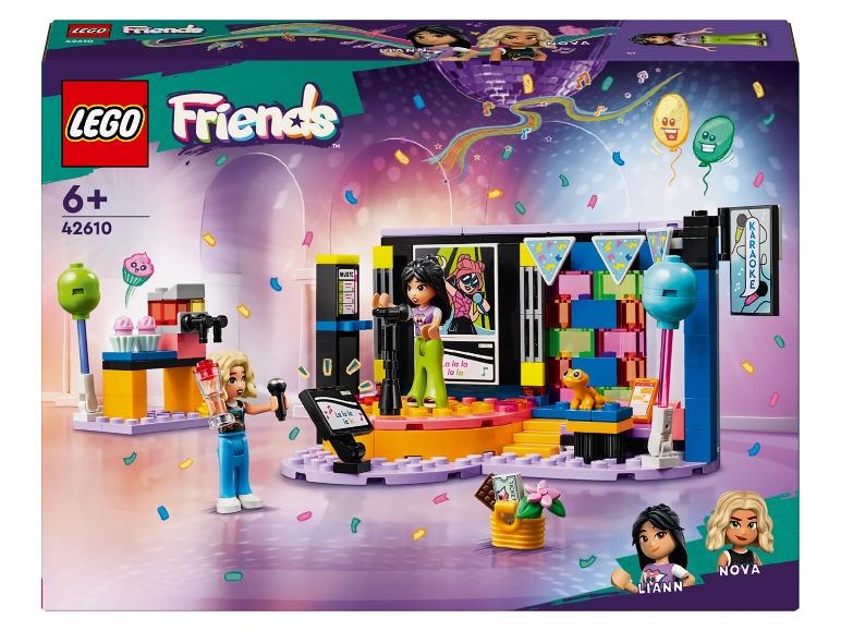 Lego Friends sada s pódiem na karaoke a panenkami Liann a Nova.