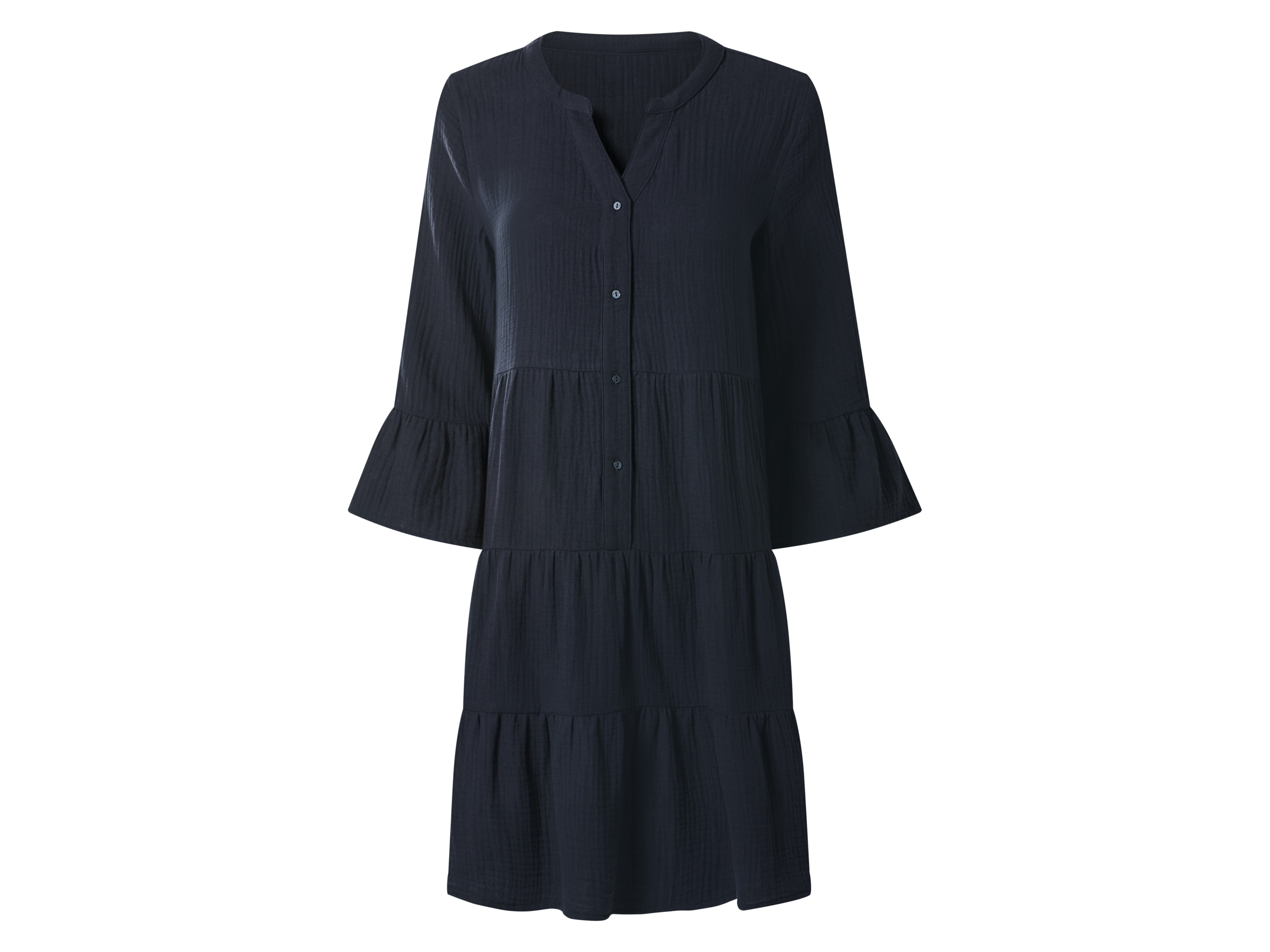 Esmara® Dámské mušelínové tunikové šaty (navy modrá, M(40/42))