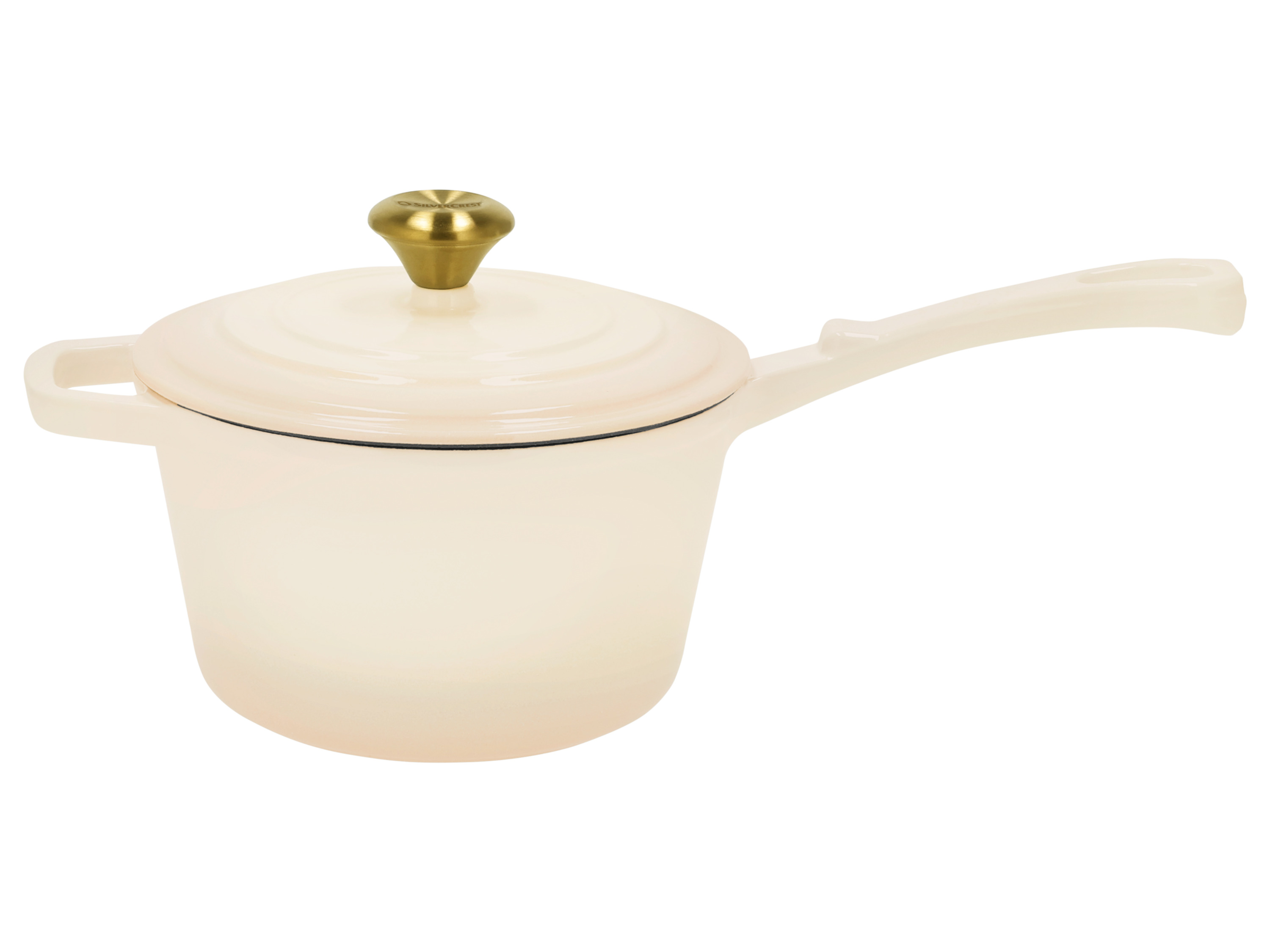 Silvercrest® Litinový rendlík Premium, Ø 18 cm / 2,2 l (krémová)