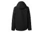 Černá pánská bunda s kapucí a logem značky na zádech.
