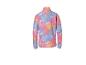 Fleecová bunda s tie-dye vzorem v růžové, modré a oranžové barvě