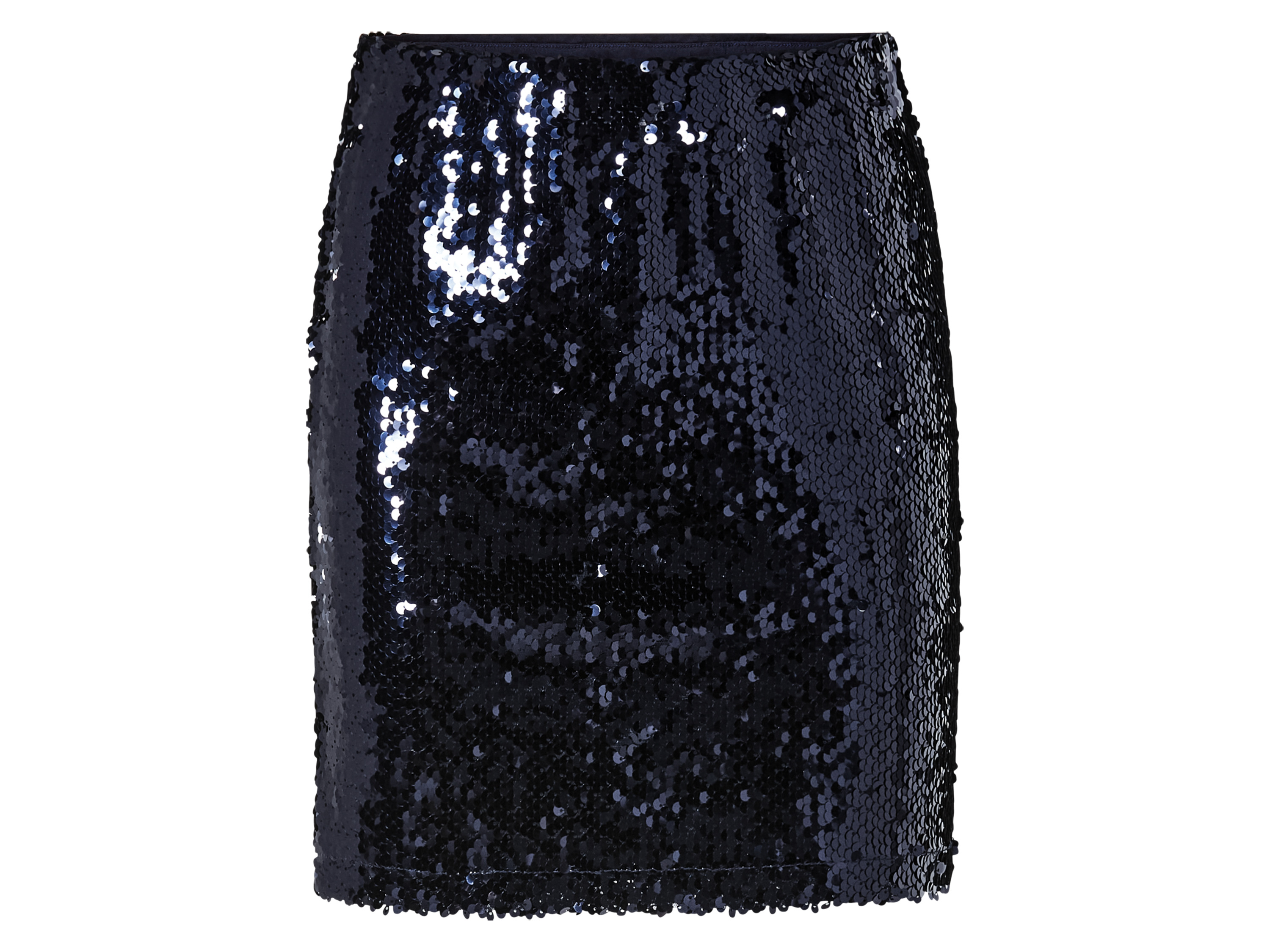 esmara® Dámská mini sukně s flitry (S (36/38), navy modrá)
