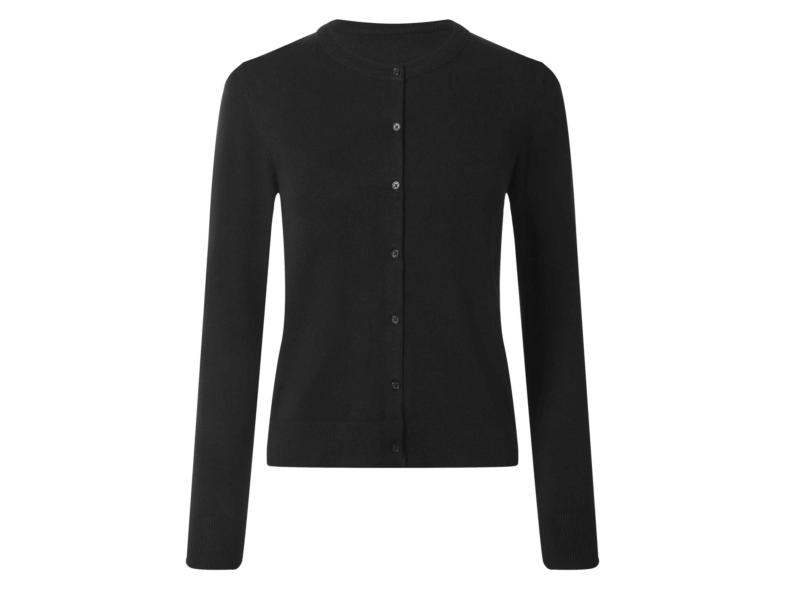 esmara® Dámský úpletový kardigan (černá, S(36/38))