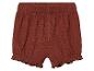 Dětské šortky, rezavá barva, boho styl.