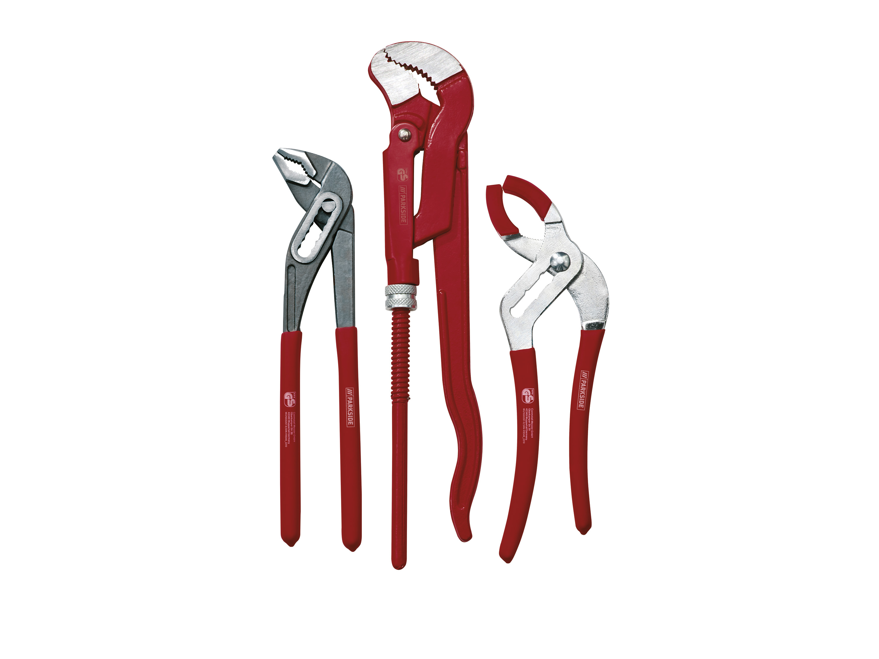 Parkside® Sada instalatérských kleští / Hasák (sada instalatérských kleští, 3dílná)