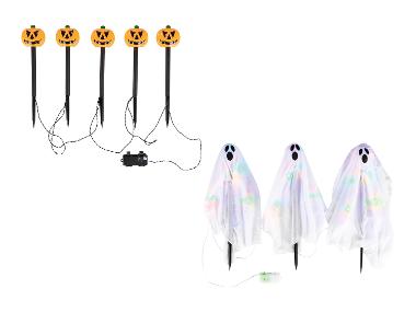 Halloweenské zahradní bodce s LED