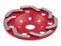 Červený diamantový brusný kotouč k leštění.