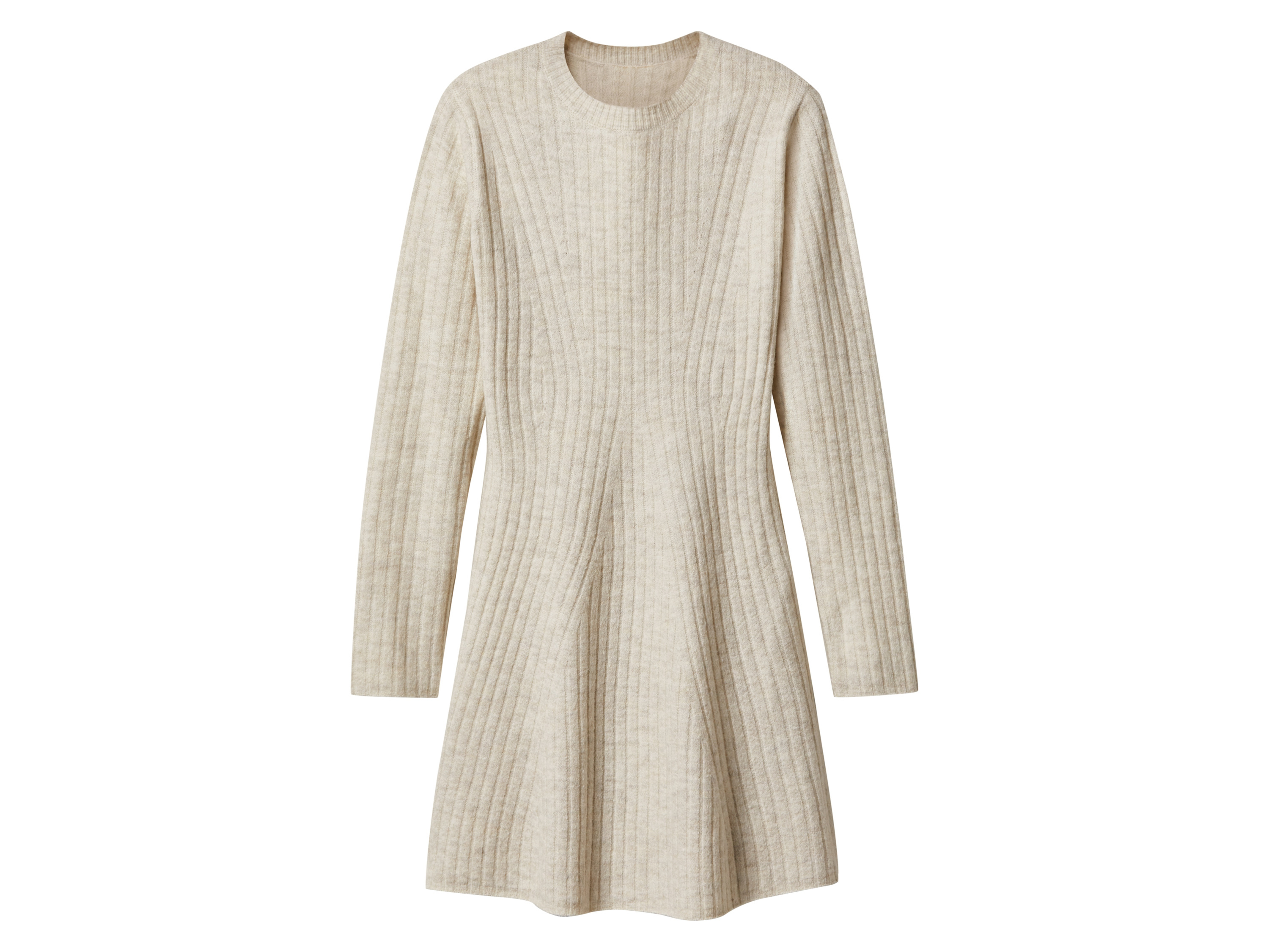 esmara® Dámské pletené šaty (bílá, L(44/46))