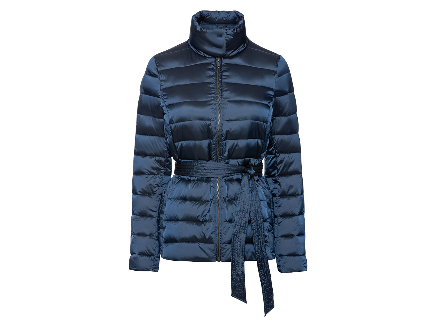 esmara® Dámská prošívaná bunda s páskem (S (36/38), navy modrá)