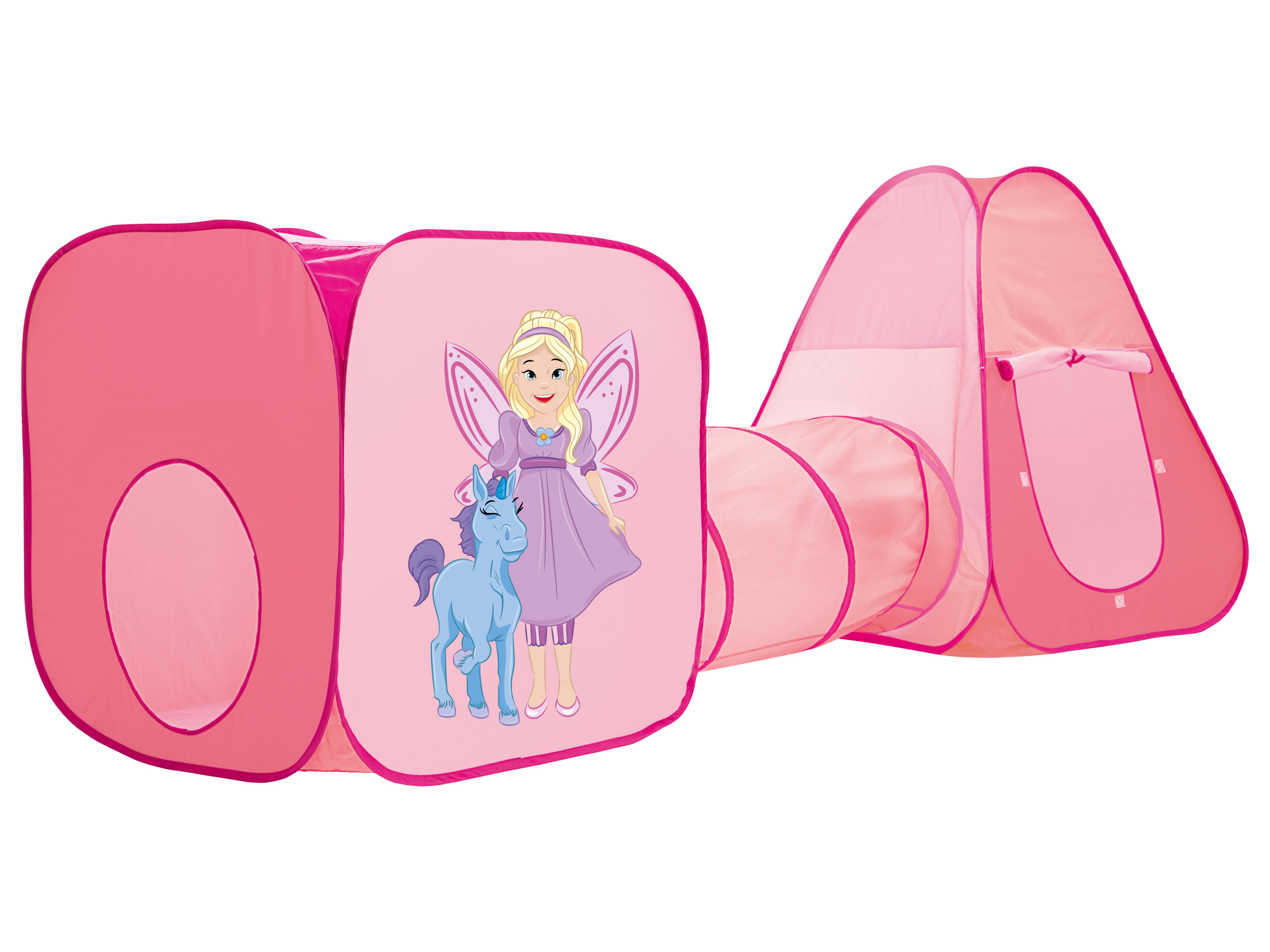 lupilu® Dětský stan s tunelem (světle růžová)