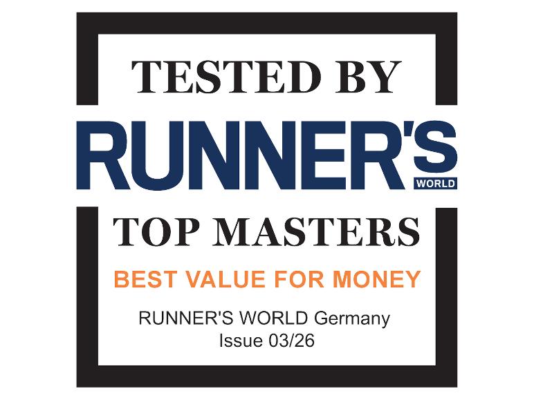 Ocenění Runner's World Germany za „Nejlepší poměr cena/výkon“ testováno špičkovými mistry.