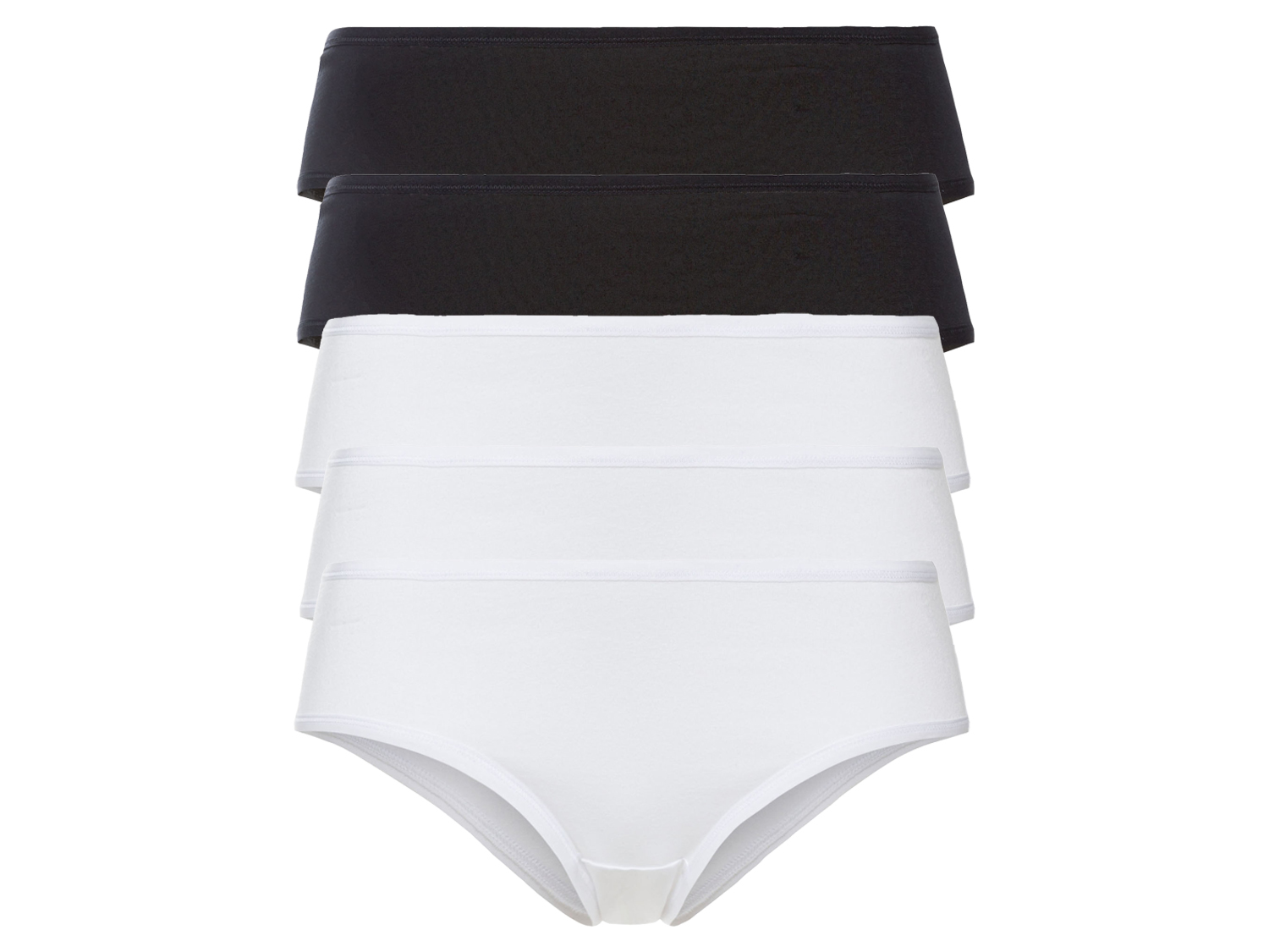 esmara® Dámské kalhotky, 5 kusů (S (36/38), černá/bílá)