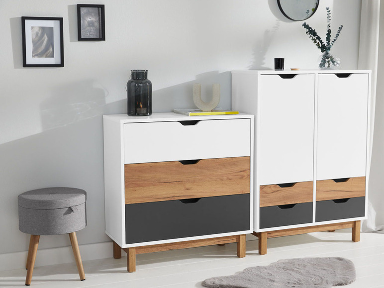  Zobrazit na celou obrazovku LIVARNO home Komoda se 3 zásuvkami Copenhagen - Obrázek 7