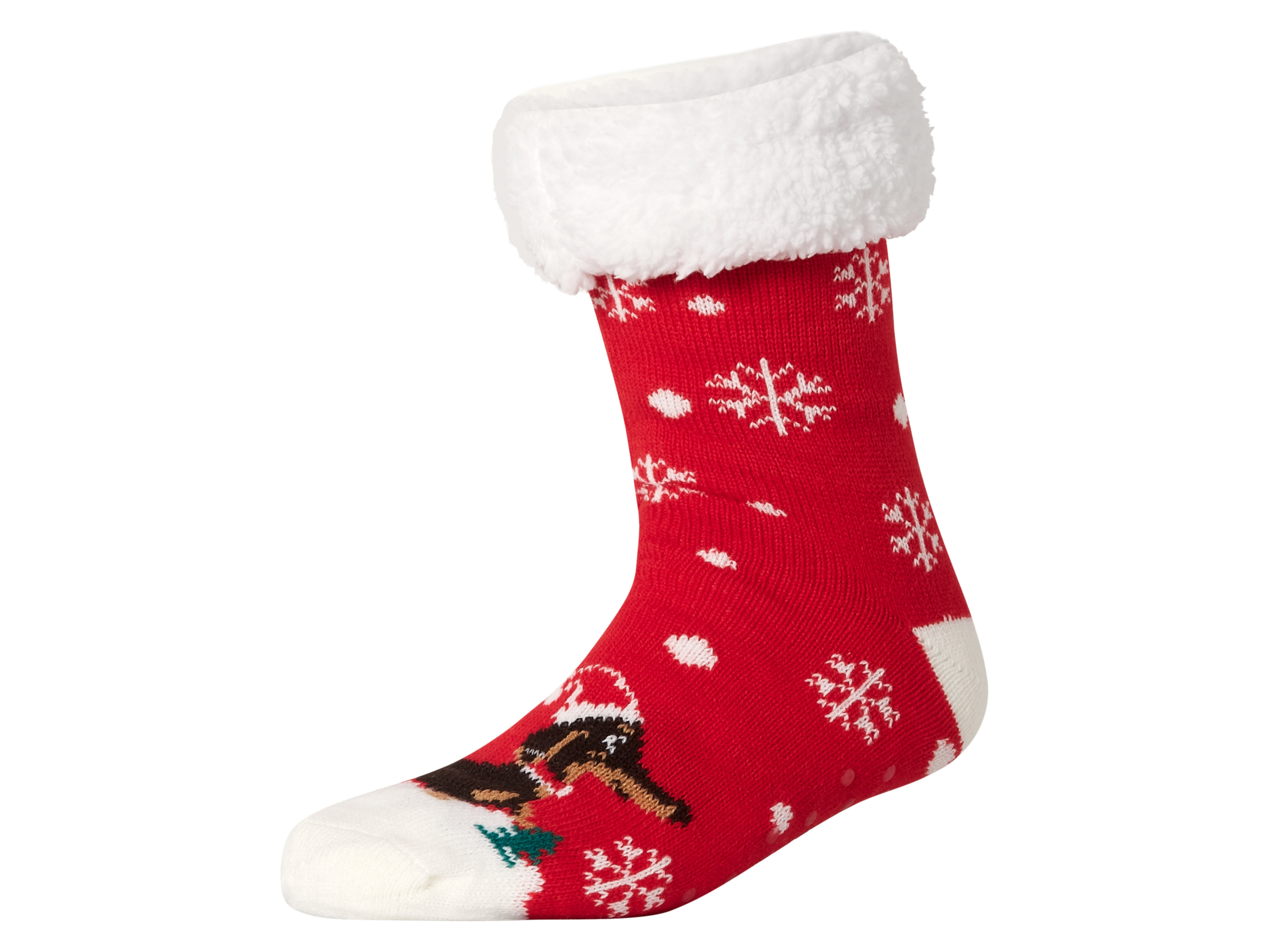 Dámské / Pánské vánoční hebké ponožky (červená, 35-38)