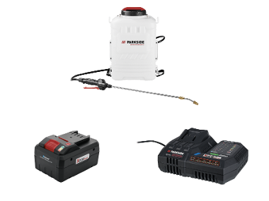 Aku tlakový postřikovač na záda PPARDS 16 D3, Smart 8 Ah