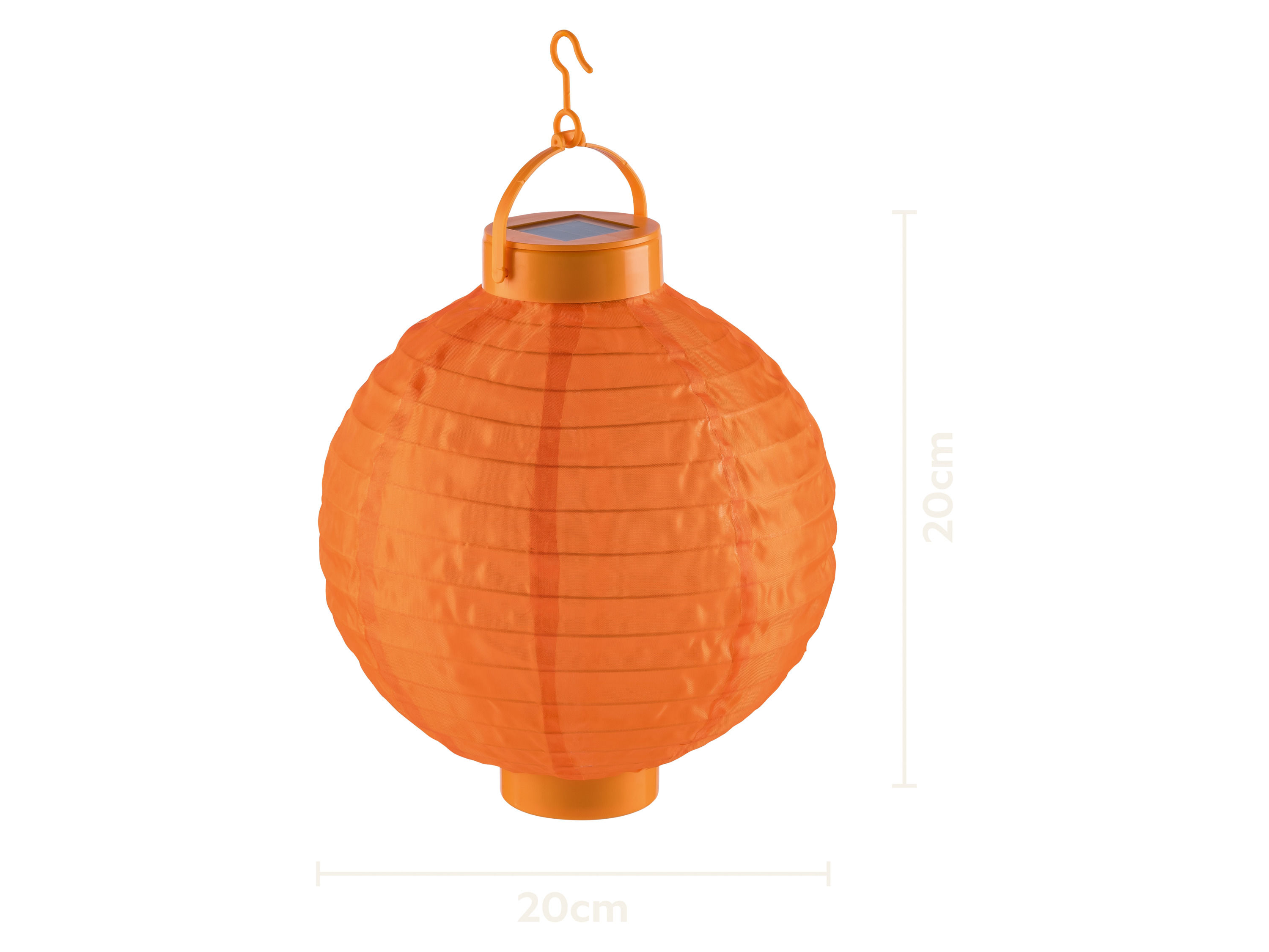 Livarno® Solární LED lampion (kulatý/oranžový)