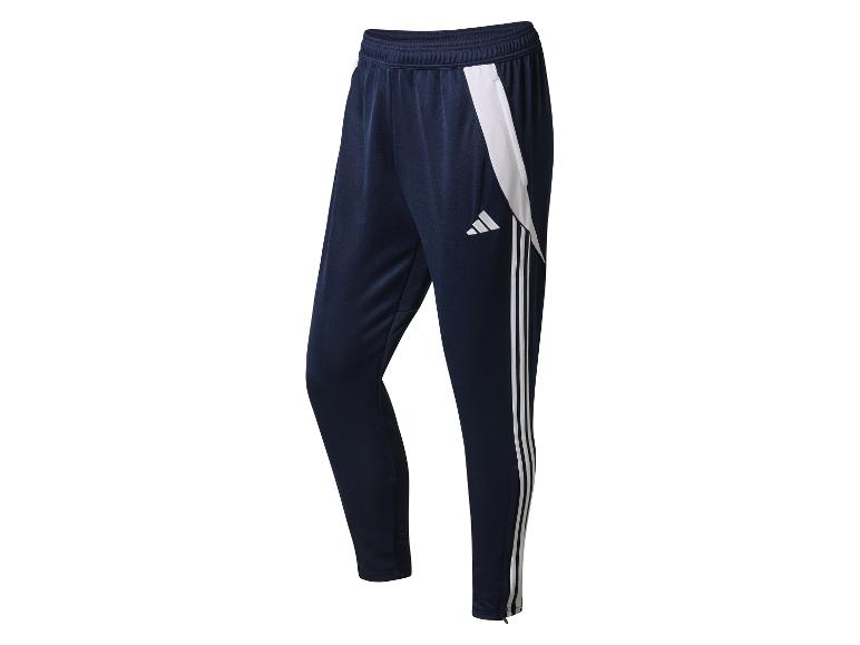 Adidas sportovní kalhoty, tmavě modré s bílými detaily.