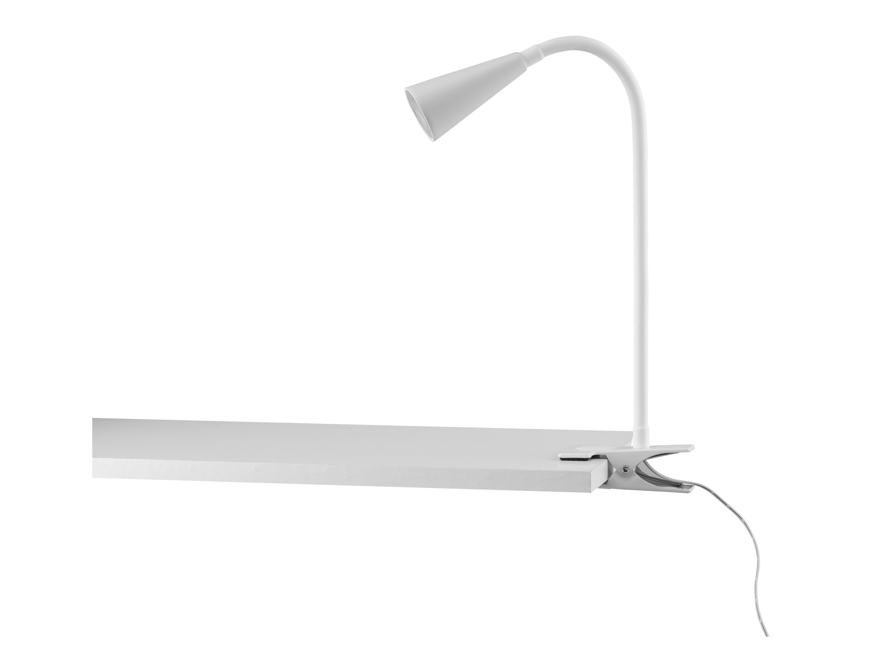 Livarno home Stolní LED lampa Freya (lampa se svorkou, bílá)