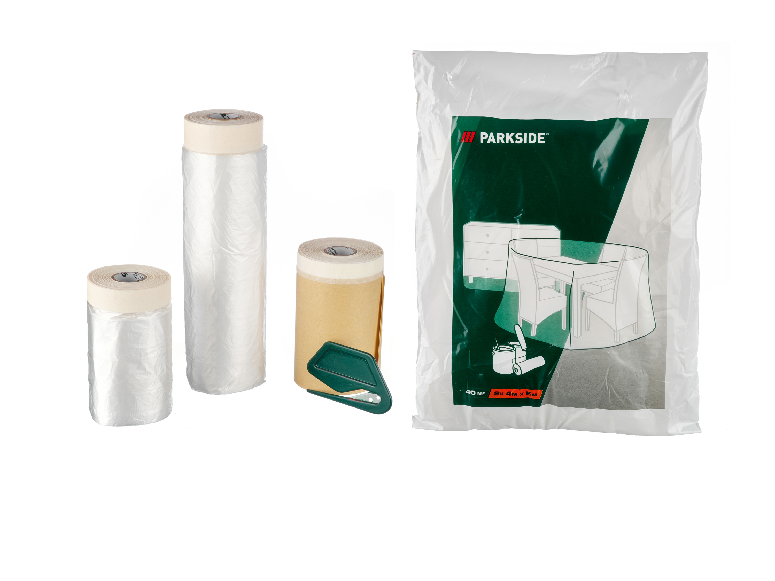 Parkside® Sada ochranných fólií / Protiprachové dveře (Sada maskovací fólie - interiér)