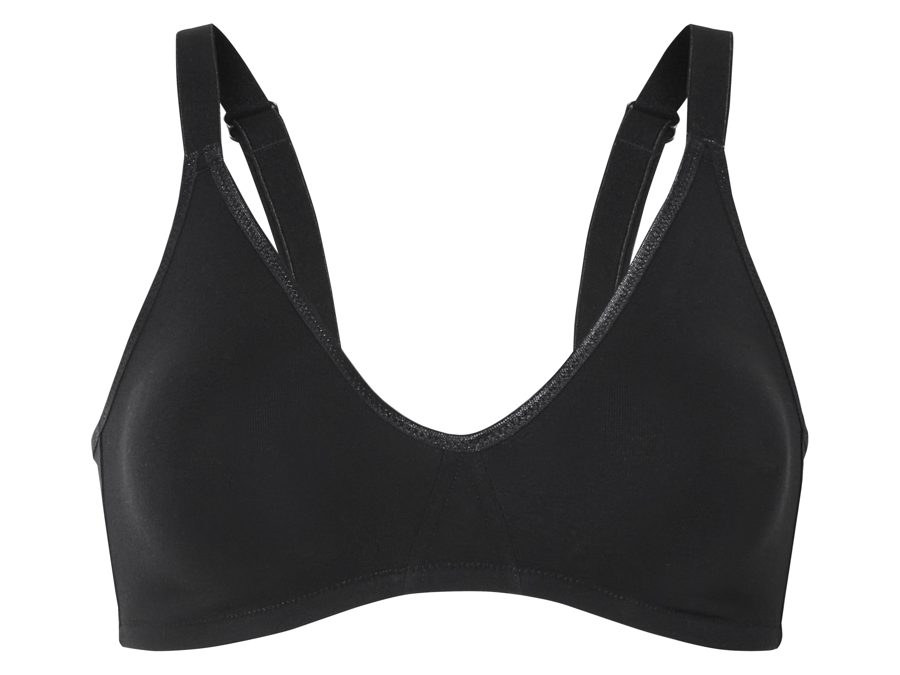 esmara® Dámská podprsenka s BIO bavlnou (černá, 90C)