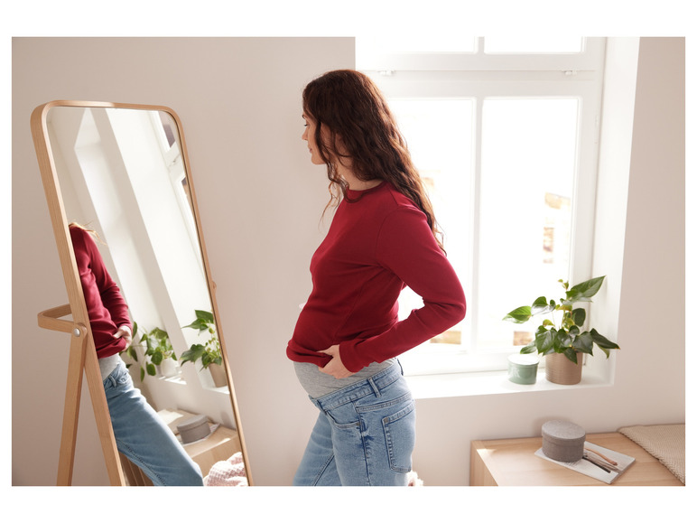  Zobrazit na celou obrazovku Dámské těhotenské džíny "Straight Fit" - Obrázek 9