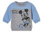Šedá a modrá mikina s Mickey Mousem pro miminka.