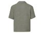 Krátkoz rukávová lněná košile, olivová barva.