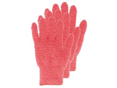 Rukavice na prach z mikrovlákna, 3 kusy (oranžová, S/M)