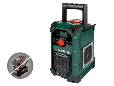 PARKSIDE® Aku stavební rádio PBRA 20-Li B1 – bez akumulátoru a nabíječky