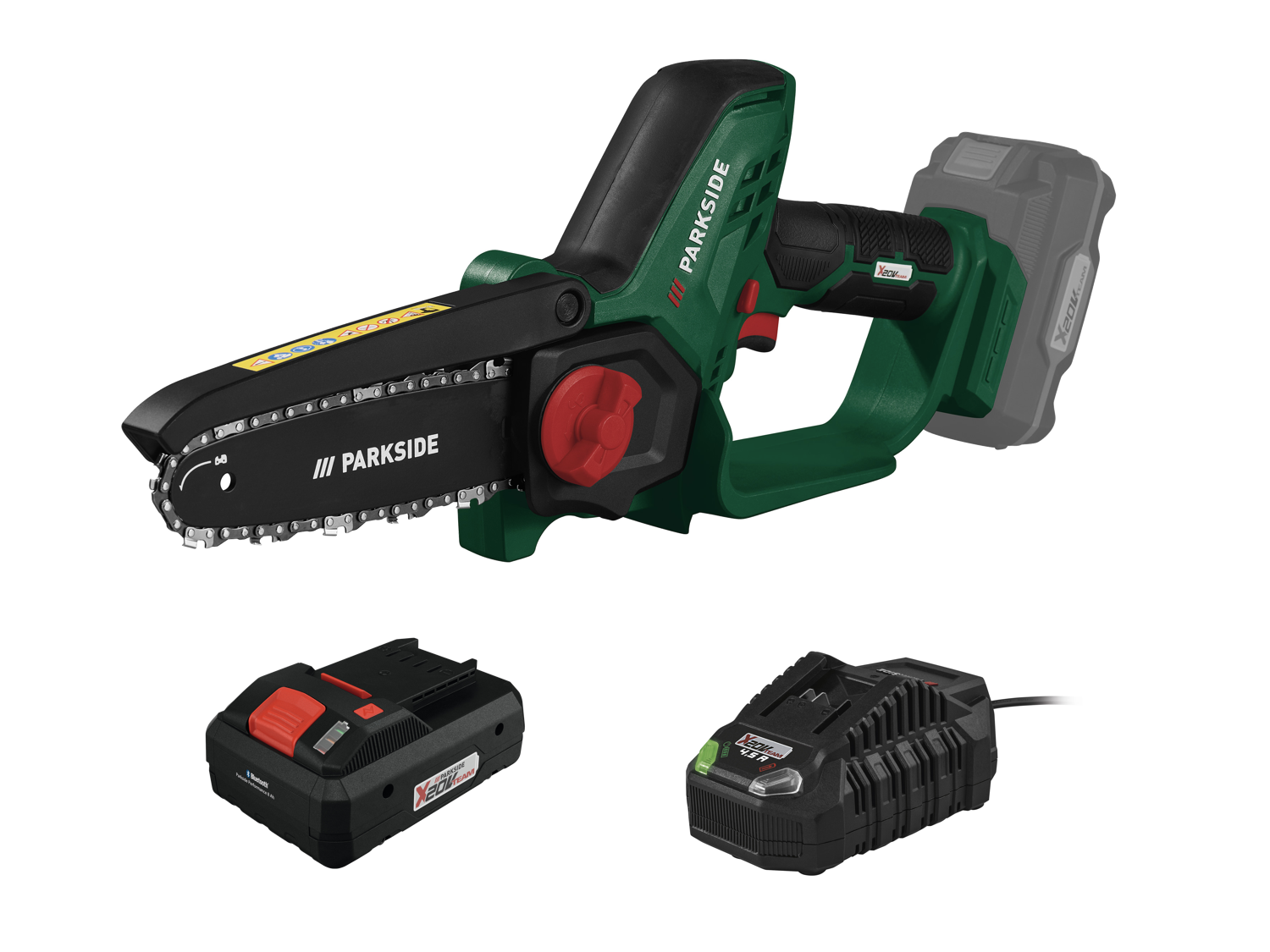 PARKSIDE® Aku řetězová pila PGHSA 20-Li B1, Smart 4 Ah
