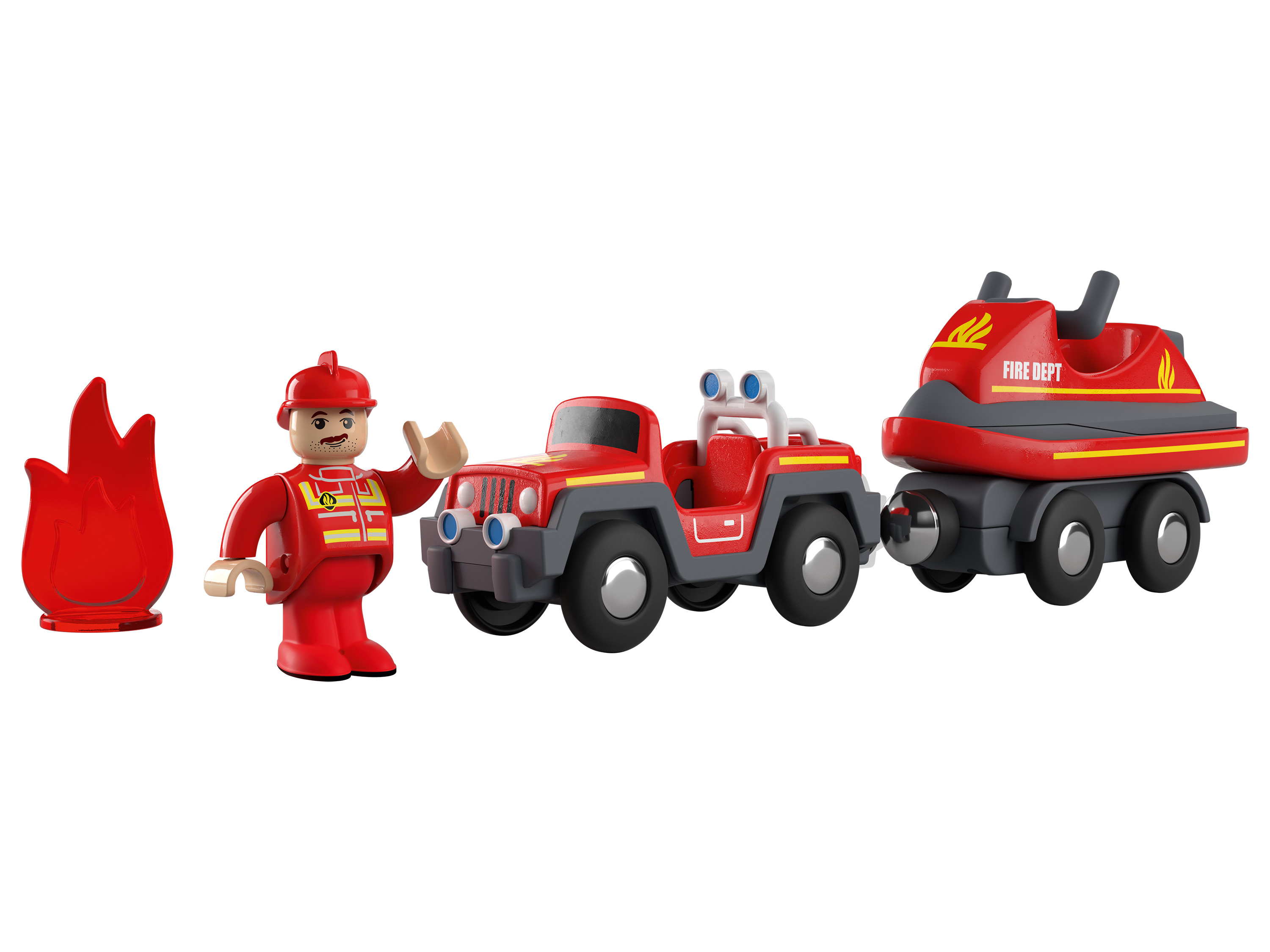 Playtive Sada autíček (hasičská vozidla)