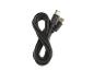 Černý kabel USB-C stočený do osmičky