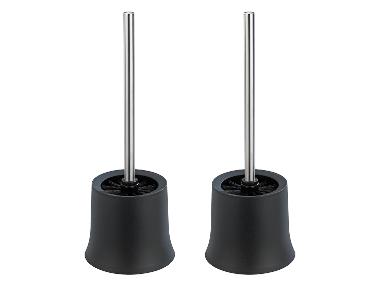 Wenko WC souprava Basic černá, sada 2 ks, včetně WC štětky