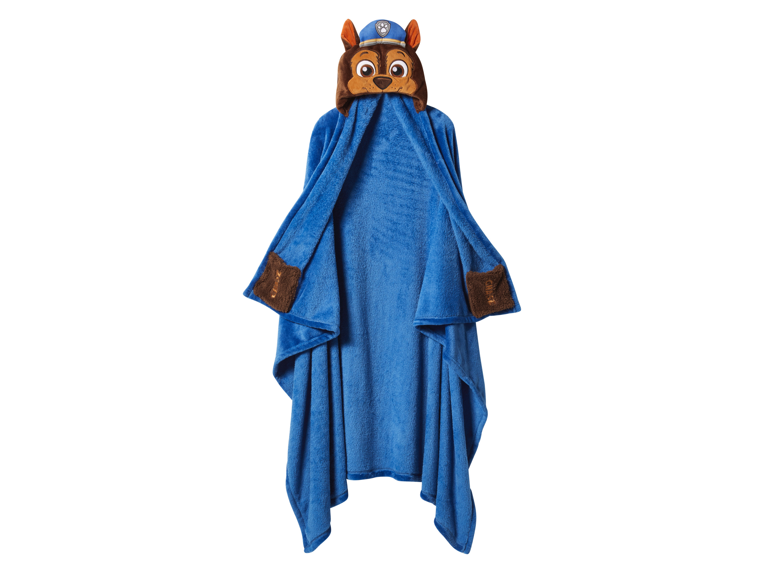 Dětská deka s kapucí, 127 x 152 cm (modrá)
