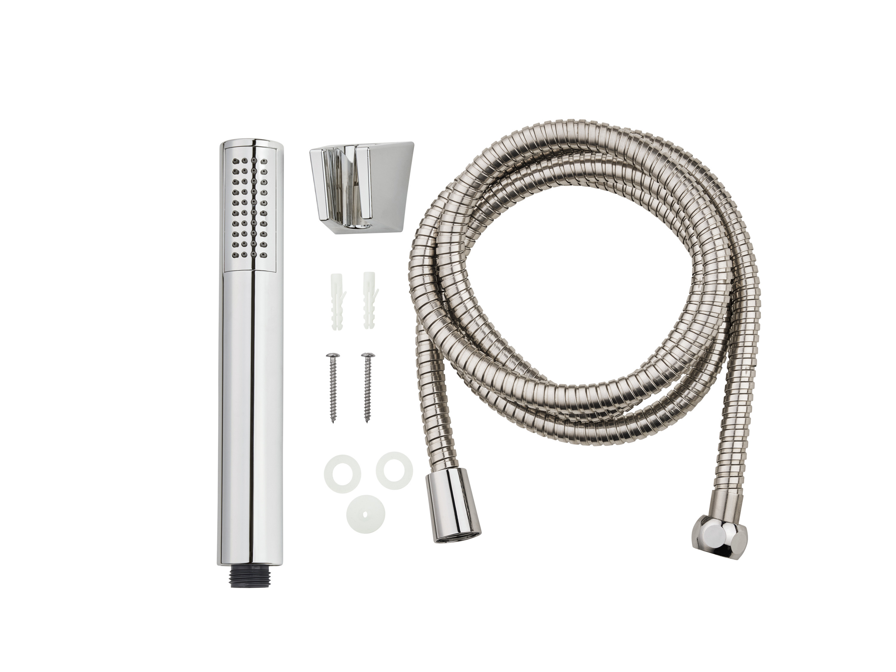 Livarno home Sprchová sada (hranatá sprchová hlavice, pochromovaná)