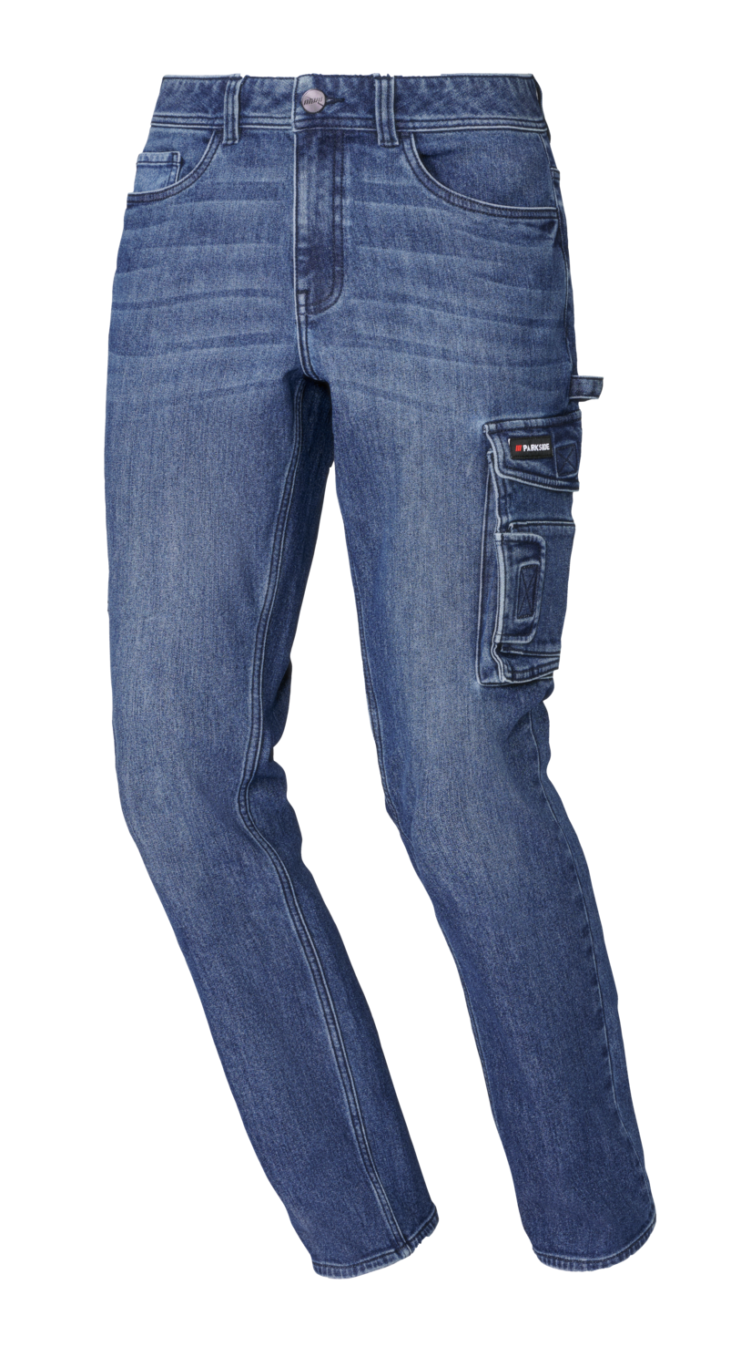 Parkside® Pánské termo džíny v pracovním stylu Straight Fit (modrá, 48 (32/32))