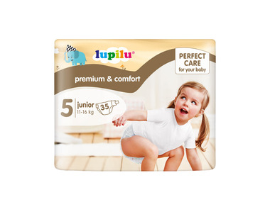 lupilu® Dětské pleny Premium Comfort, velikost 5 JUNIOR, 35 kusů