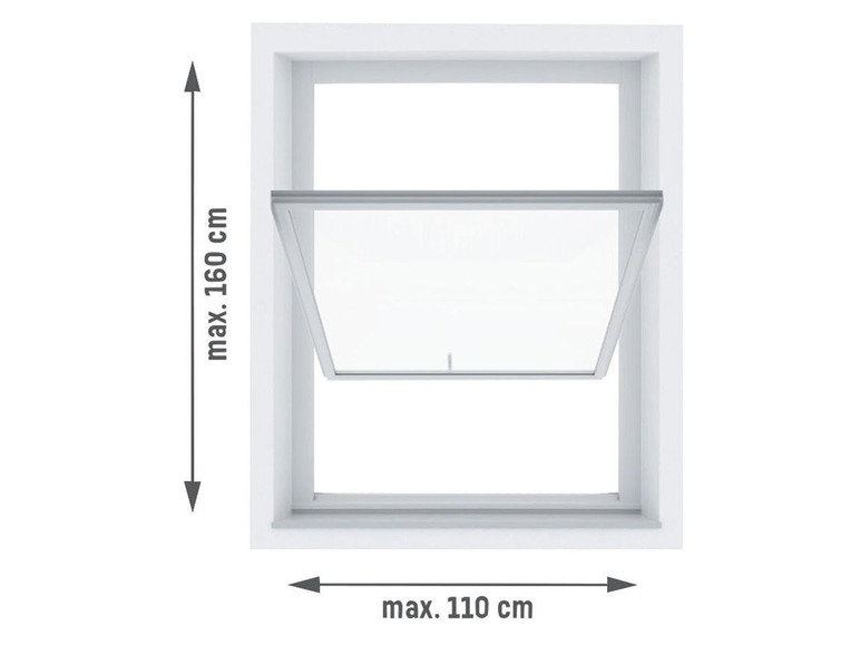  Zobrazit na celou obrazovku LIVARNO home Ochrana střešních oken proti hmyzu a slunci, 110 x 160 cm - Obrázek 4