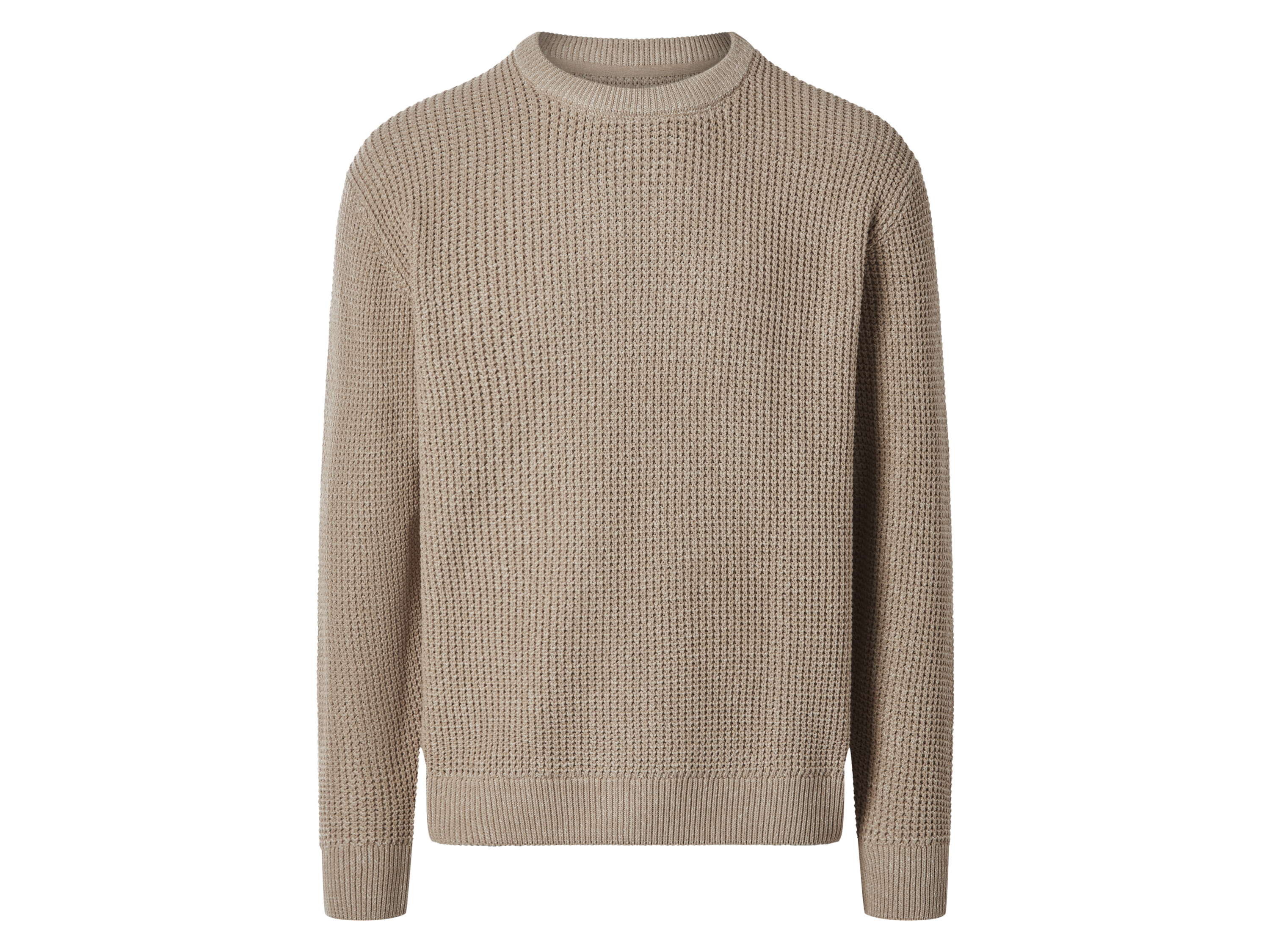 Esmara MEN Pánský úpletový svetr (béžová, XL (56/58))