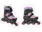 Kolečkové brusle Crit, růžovo-černé, moderní design.